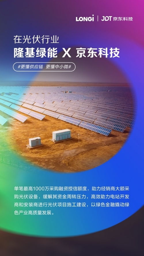 绿色金融促进光伏行业发展 京东科技携手隆基绿能开展提额减息专项活动